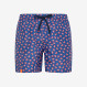 SWIM PANT SMALL PRINT FORMAL NAVY BLUE / ROSSO FUOCO