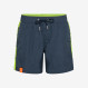 BOY'S SWIM PANT WITH TAPE FLUO NAVY BLUE