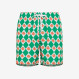 SWIM PANT GEOMETRIC GARDEN GREEN/WHITE