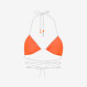 Fluorescent orange nylon bikini