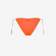 Fluorescent orange nylon bikini briefs