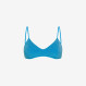 BRALETTE TOP LUREX TURQUOISE