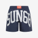 BOY'S SWIM PANT BIG LOGO ON BACK NAVY BLUE
