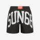 BOY'S SWIM PANT BIG LOGO ON BACK NERO