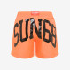 BOY'S SWIM PANT BIG LOGO ON BACK ARANCIO FLUO