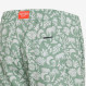 Sage green printed nylon swim shorts