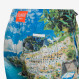 Boxer mare con stampa blu royal e verde prato