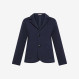 Cotton fleece blazer NAVY BLUE