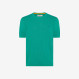 T-SHIRT SOLID CREPE S/S BOTTLE GREEN