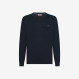 V NECK SWEATER BASIC L/S NAVY BLUE