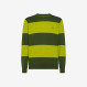 SWEATER STRIPES REGULAR L/S VERDE SCURO/OLIVA