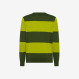 SWEATER STRIPES REGULAR L/S VERDE SCURO/OLIVA