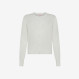 Off white cropped cotton cardigan