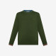 BOY'S SWEATER DOUBLE RIB VERDE SCURO