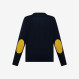 BOY'S SWEATER ELBOW CONTRAST COLOR NAVY BLUE