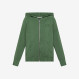 BOY'S SWEATER HOODIE ZIP VINTAGE BROKEN VERDE SALVIA