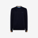 ROUND SOLID COLOR RIB NAVY BLUE