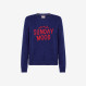 ROUND HEAVY WITH WORDING L/S NAVY BLUE