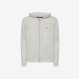 Wool and alpaca hooded jumper LIGHT GREY