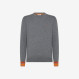 Wool and cotton jumper DARK GREY