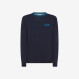 Wool and cotton jumper NAVY BLUE