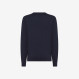 Wool and cotton jacquard jumper NAVY BLUE