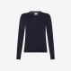 Wool and cotton cardigan NAVY BLUE