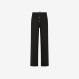 Wool and cotton knit pants BLACK