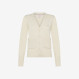 Wool and cashmere cardigan OFF WHITE