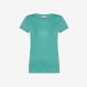 ROUND T-SHIRT LINEN S/S VERDE BOTTIGLIA