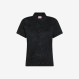 T-SHIRT POLO LINEN S/S BLACK