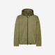 HOOD FULL ZIP RAIN JACKET MILITARY