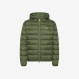 HOOD DOWN JACKET MILITARE SCURO