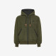Teddy hooded jacket DARK MILITARY