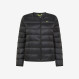 Quilted nylon down jacket BLACK