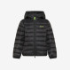 Quilted nylon down jacket BLACK