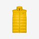 Yellow nylon puffer vest