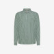 SHIRT CLASSIC STRIPE L/S BIANCO/VERDE SCURO