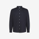 SHIRT LINEN BD L/S NAVY BLUE