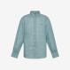 BOY'S SHIRT LINEN MICROCHECK L/S LIGHT BLUE/LIGHT GREY