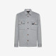 OVERSHIRT WITH POCKET ON CHEST L/S LIGHT GREY