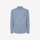 SHIRT CLASSIC STRIPES FRENCH COLLAR L/S SKY BLUE/OFF WHITE
