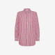 SHIRT OVER STRIPES L/S OFF WHITE/RED