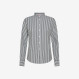 Striped cotton shirt BLACK/WHITE