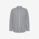 Striped cotton shirt BLACK/WHITE