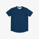 T-SHIRT ROUND SOLID BLU
