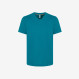 T-SHIRT V NECK COLD DYE VERDE SMERALDO