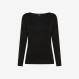 T-shirt slim fit in modal nero