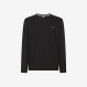 T-SHIRT SOLID LUXURY L/S BLACK