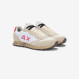 Sneaker Tom Vintage in nylon e suede bianco panna e rosso